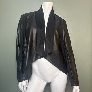 Kut from the Kloth Lightweight Black  Faux Leather Jacket